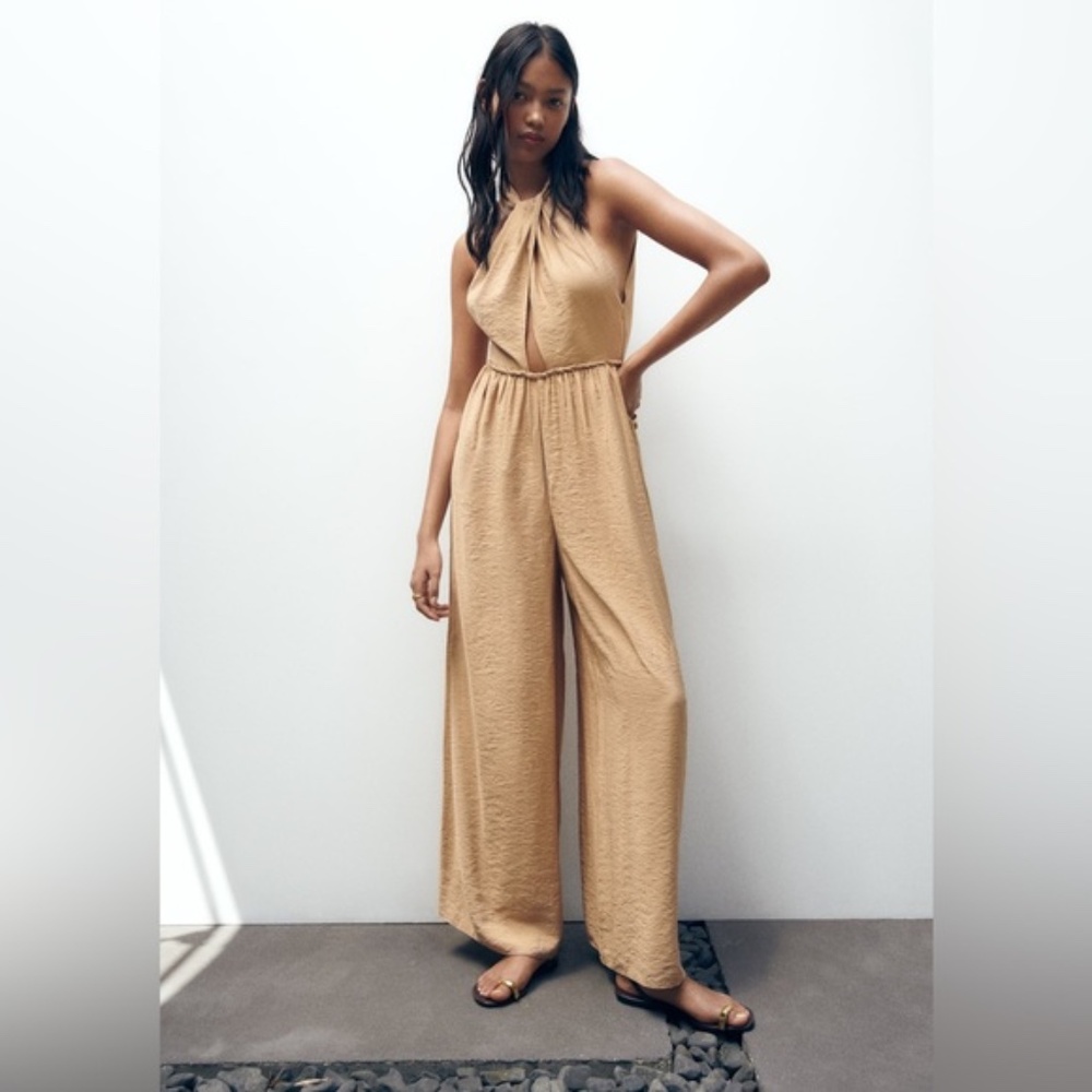Zara halter jumpsuit